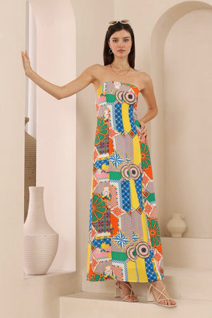 Chosen By Fifi & Annie Santorini Sun Maxi Dress | Art Deco