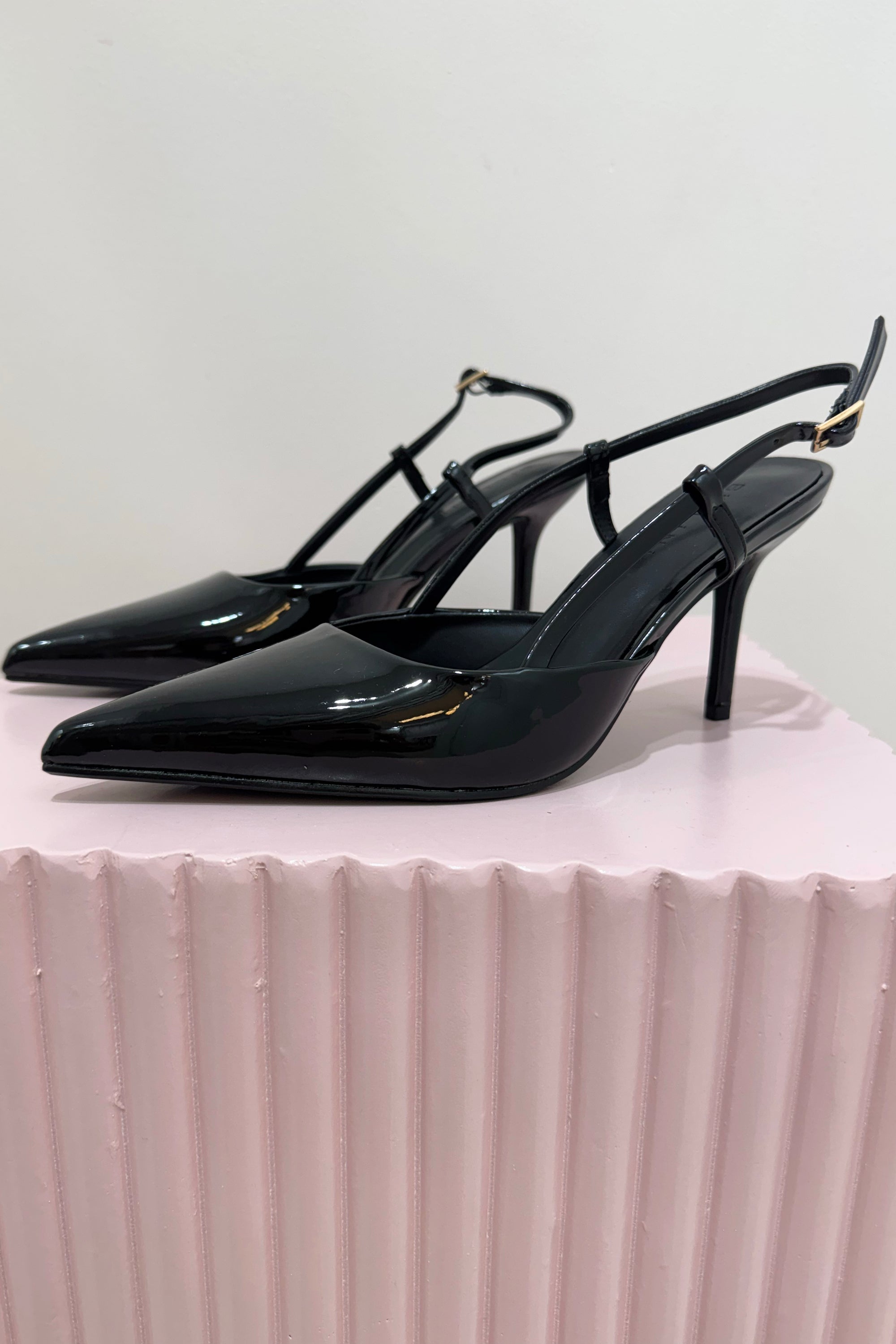 Billini Bethany Heel | Black Patent