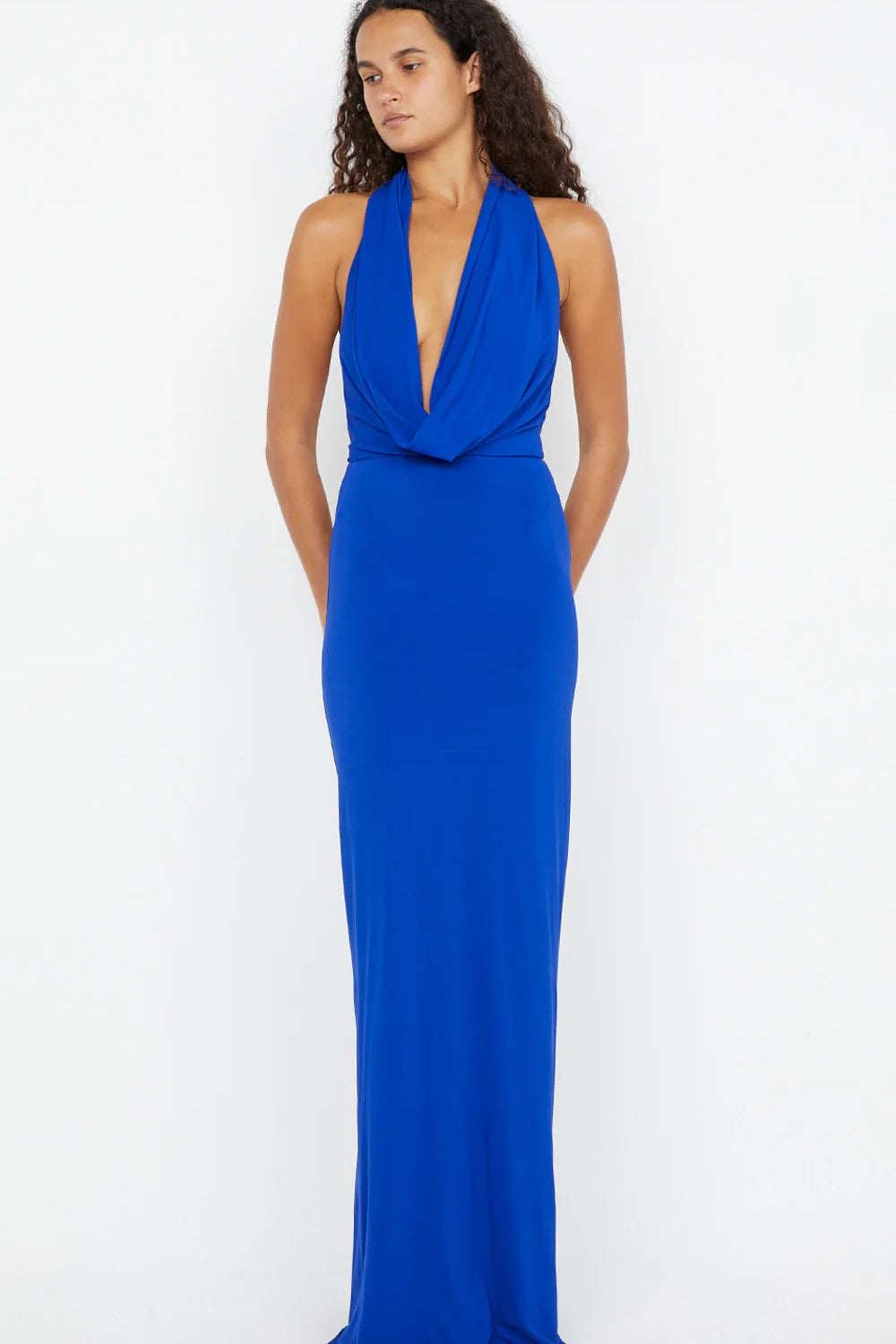 Bec + Bridge Nessie Cowl Neck Maxi Dress | Ultramarine Blue