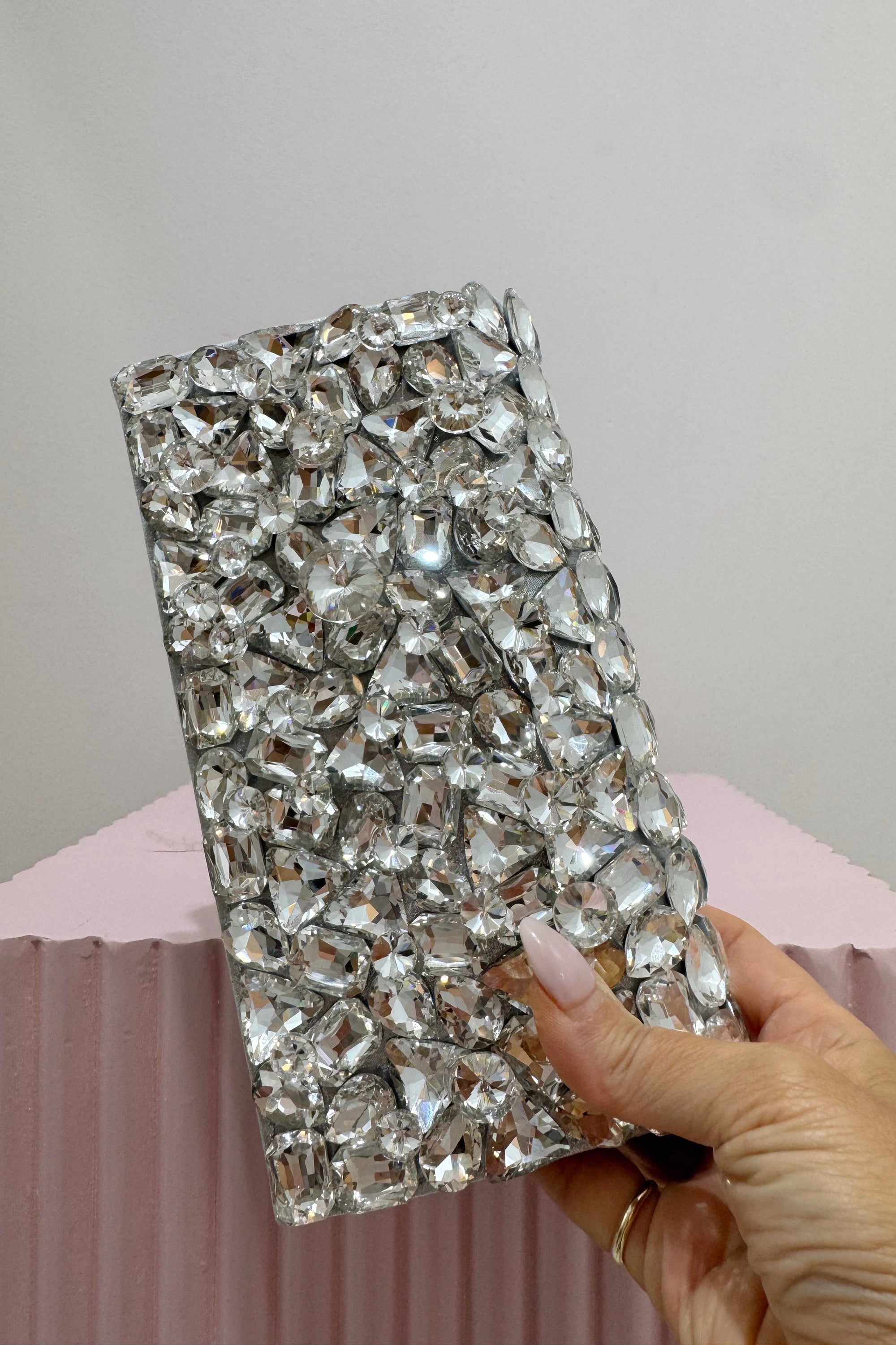 Olga Berg Renata Crystal Encrusted Clutch | Crystal