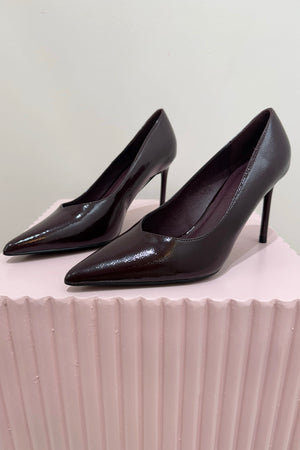 Billini Fabiola Pump | Mulberry Crinkle Patent