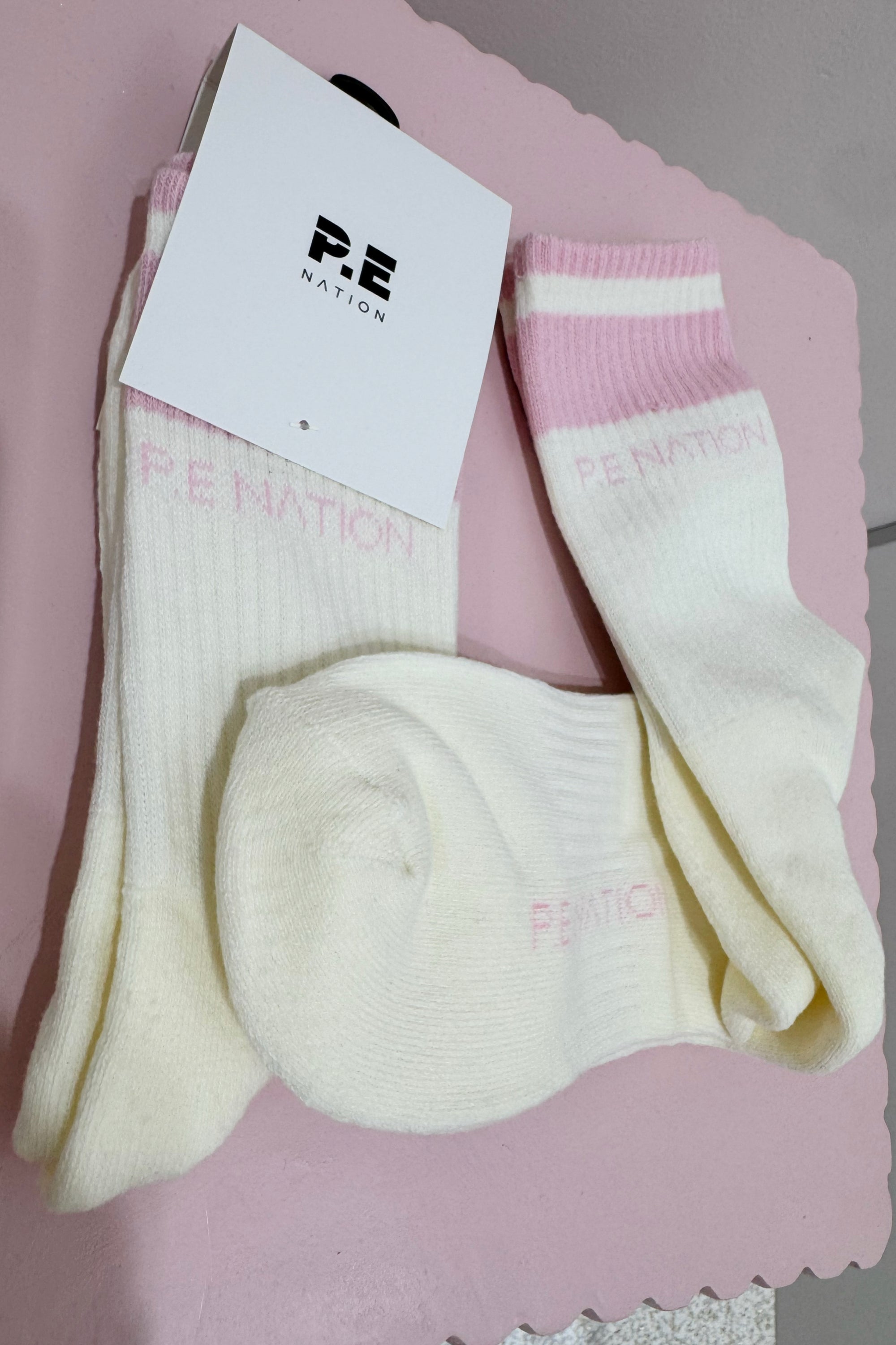 P.E Nation Homage Sock | Chalk Pink