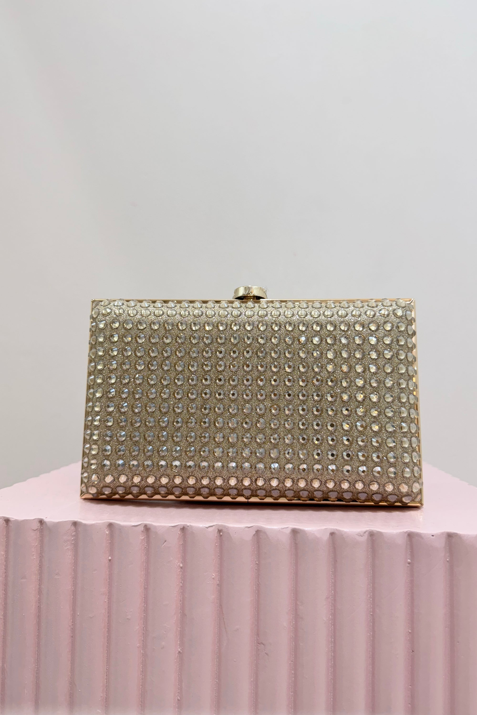 Olga Berg Manuela Hotfix Clutch | Gold