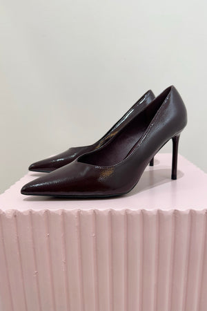 Billini Fabiola Pump | Mulberry Crinkle Patent