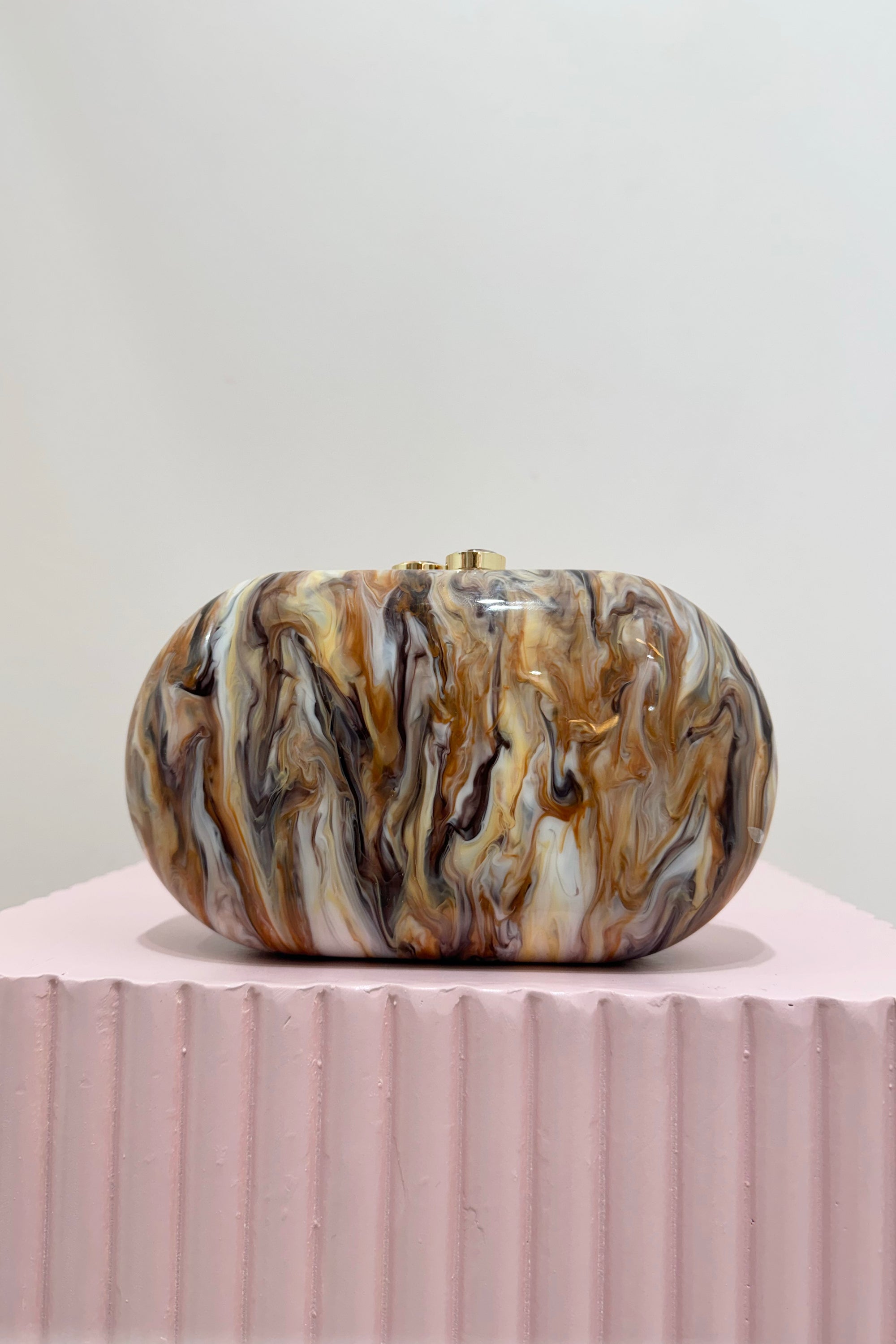 Olga Berg Maeve Marble Bag | Natural