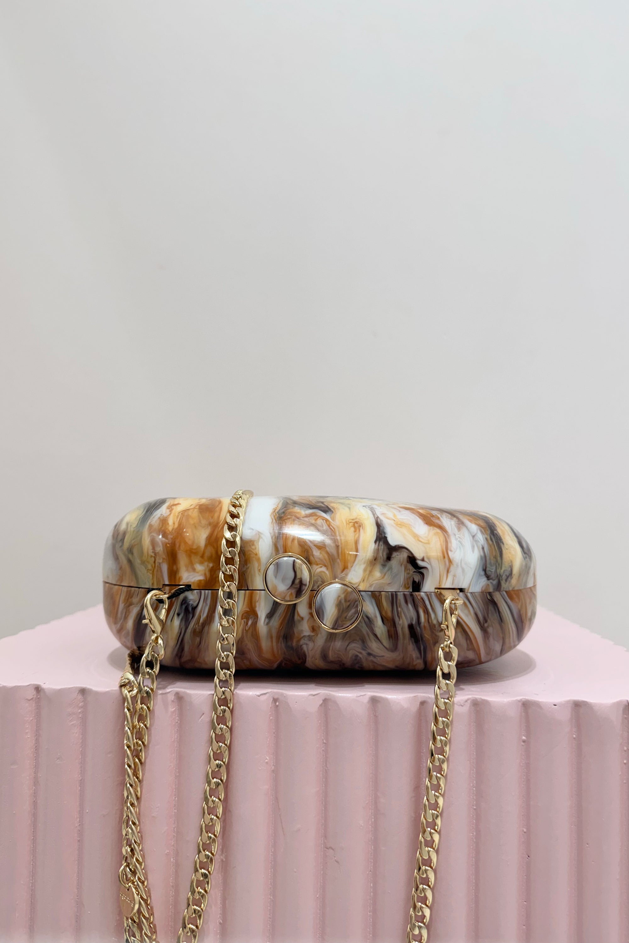 Olga Berg Maeve Marble Bag | Natural