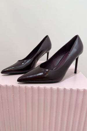 Billini Fabiola Pump | Mulberry Crinkle Patent