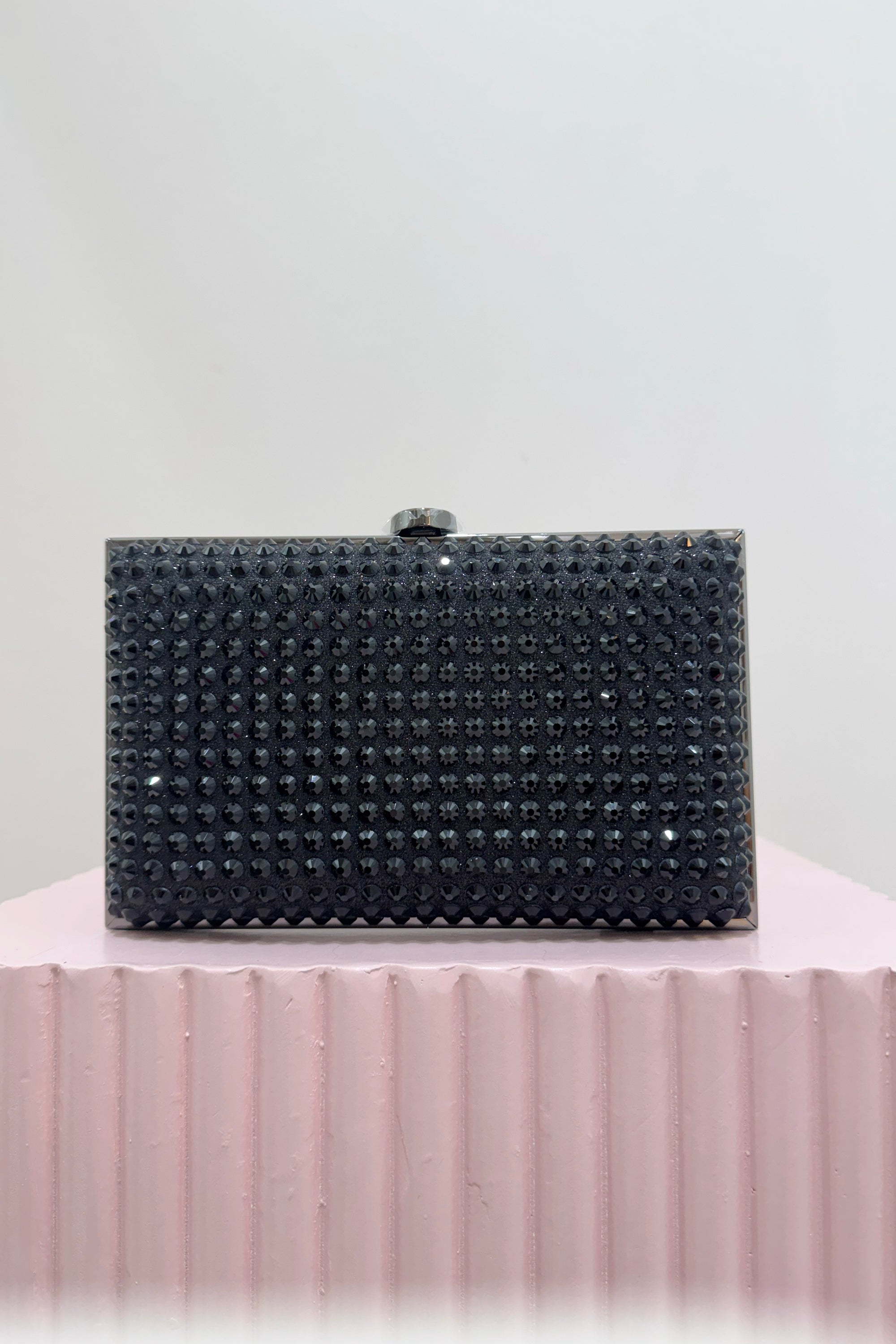 Olga Berg Manuela Hotfix Clutch | Black