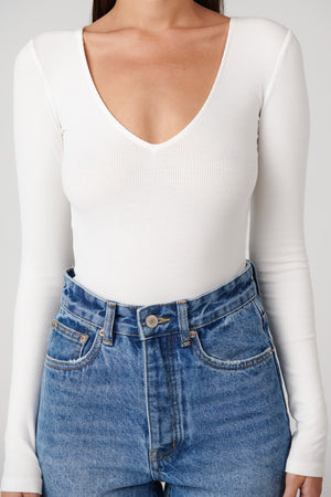 Bayse Brand Atherton Bodysuit | White