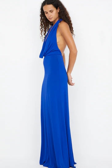 Bec + Bridge Nessie Cowl Neck Maxi Dress | Ultramarine Blue