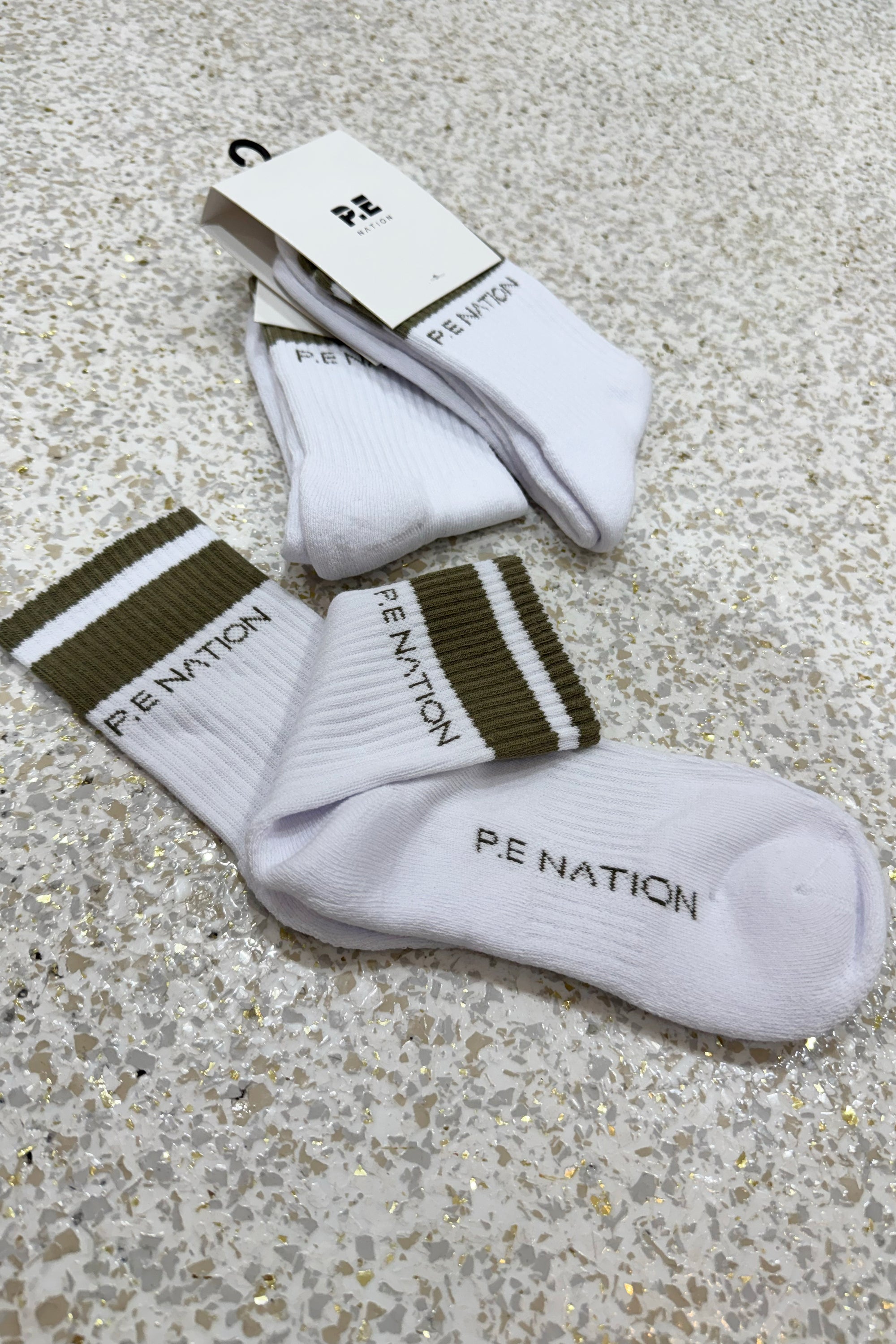 P.E Nation Homage Sock | Khaki