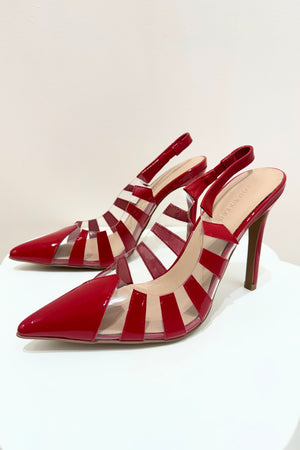 Lana Wilkinson Sasha Slingback Heel | Red