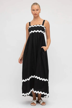 Chosen By Fifi & Annie The Monochrome Maxi Dress | Black