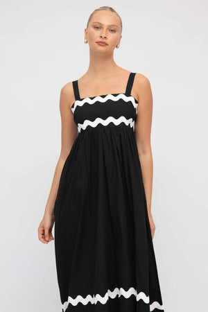 Chosen By Fifi & Annie The Monochrome Maxi Dress | Black