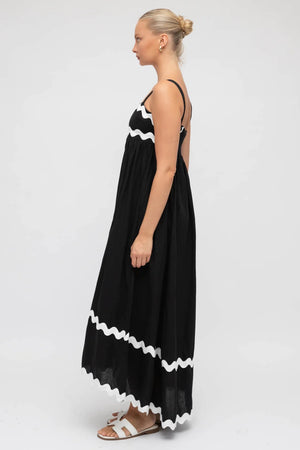 Chosen By Fifi & Annie The Monochrome Maxi Dress | Black