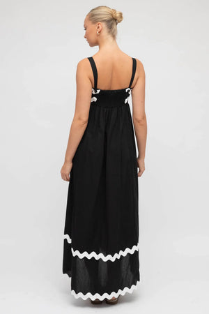 Chosen By Fifi & Annie The Monochrome Maxi Dress | Black