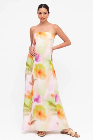 Chosen By Fifi & Annie The Caterina Strapless Maxi Dress | Floral