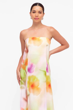 Chosen By Fifi & Annie The Caterina Strapless Maxi Dress | Floral