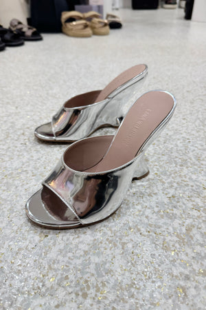 By Lana Wilkinson Martha Wedge | Silver Metallic