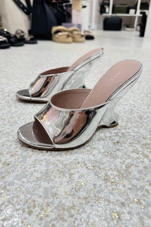 By Lana Wilkinson Martha Wedge | Silver Metallic