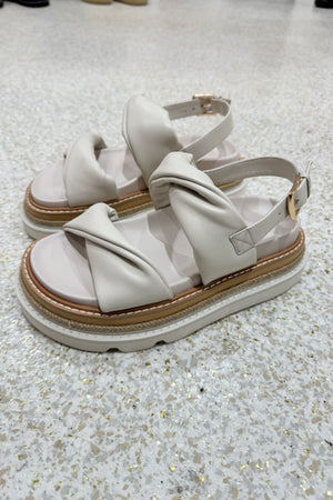 Alias Mae Vee Platform Sandal | Bone