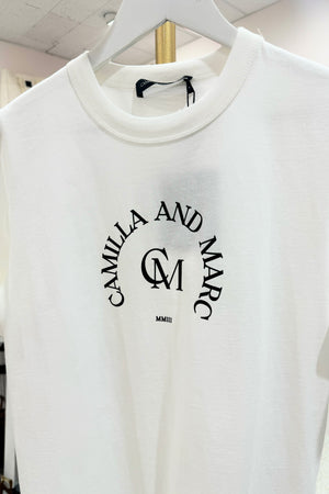 C&M Camilla & Marc Karine Graphic Tee | Soft White