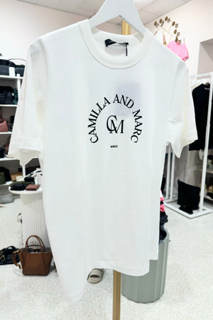 C&M Camilla & Marc Karine Graphic Tee | Soft White