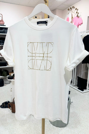 C&M Camilla & Marc Brooks Tee | Solf White / Gold