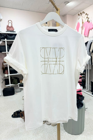 C&M Camilla & Marc Brooks Tee | Solf White / Gold