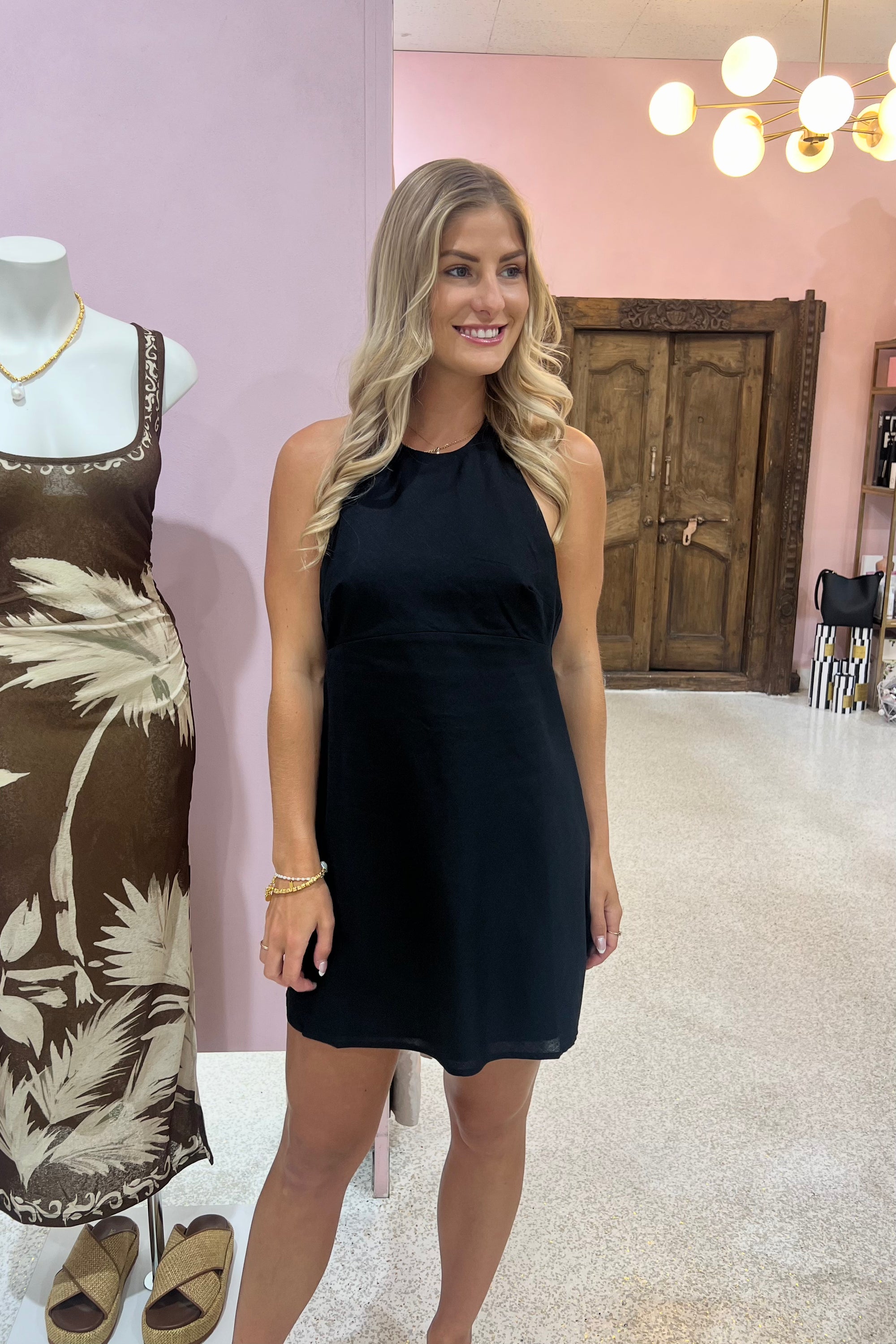 Ownley Eliana Mini Dress | Black