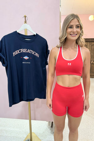 P.E Nation Restore Seamless 2.5 Bike Short | Poppy Red