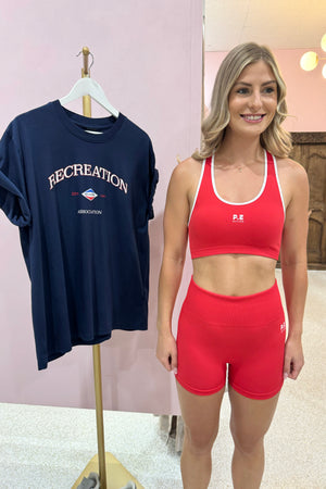 P.E Nation Restore Seamless Sports Bra | Poppy Red