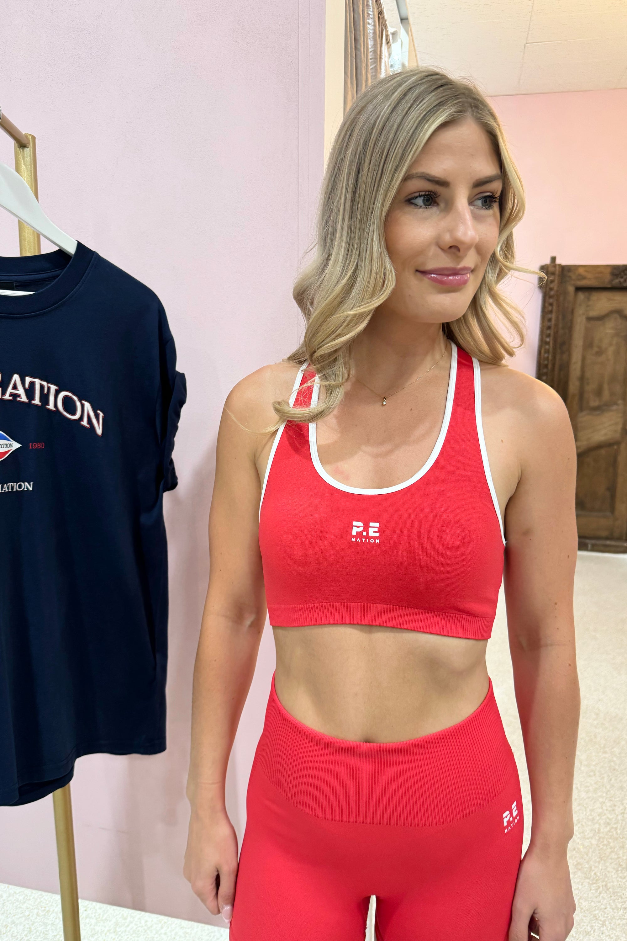 P.E Nation Restore Seamless Sports Bra | Poppy Red