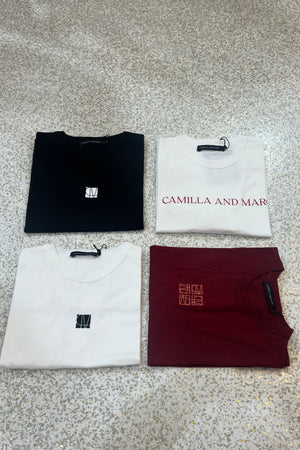 C&m Camilla & Marc Monica Tee | Burgundy