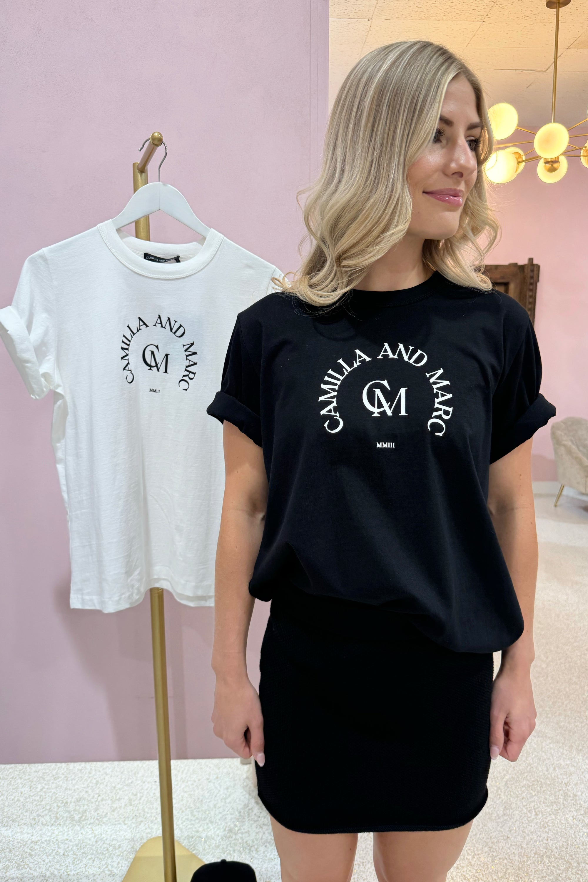 C&M Camilla & Marc Karine Graphic Tee | Black