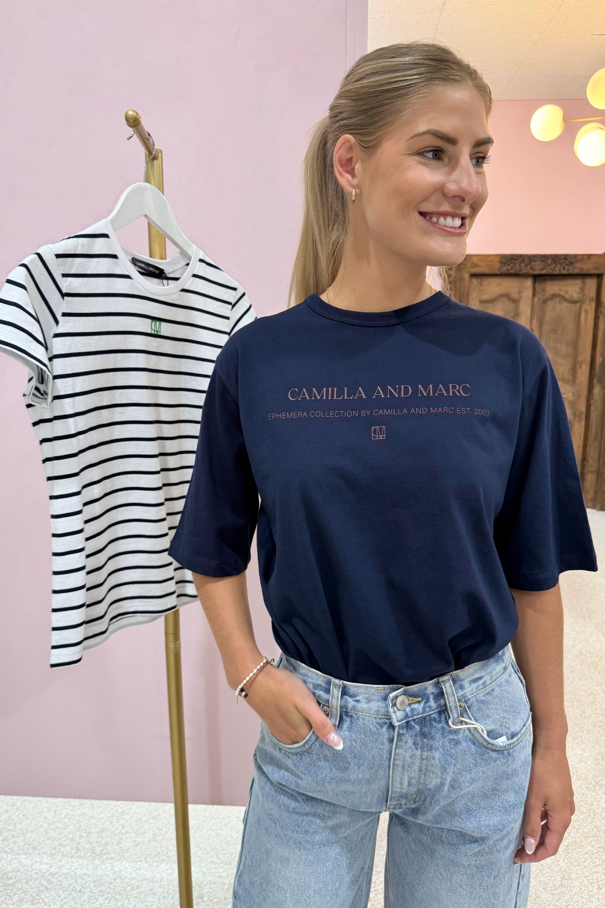 C&M Camilla & Marc Floyd Tee | Navy