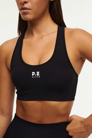 P.E Nation Restore Seamless Sports Bra | Black