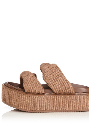 Alias Mae Yvette Platform Slide | Pecan