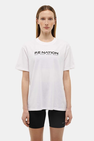 P.E Nation Aero Short Sleeve Tee | Optic White