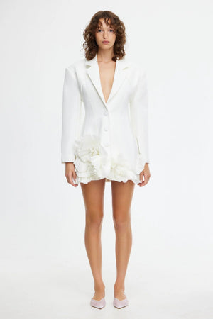 Acler Hampstead Blazer dress | Ivory