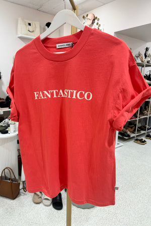 Araminta James Fantastico Tee | Lobster Red