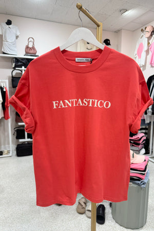 Araminta James Fantastico Tee | Lobster Red