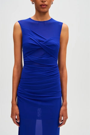 Misha Zoey Mesh Midi Dress | Royal Blue