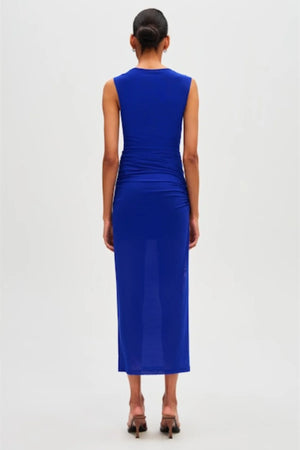 Misha Zoey Mesh Midi Dress | Royal Blue