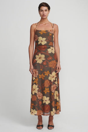 Hanen & Gretel Odessa Maxi Dress | Moss Floral