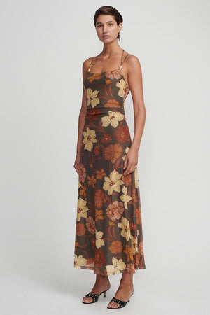 Hanen & Gretel Odessa Maxi Dress | Moss Floral