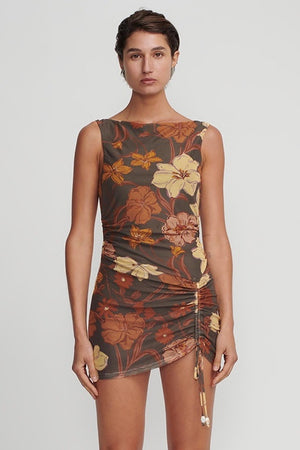 Hansen & Gretel Alba Mini Dress | Moss Floral