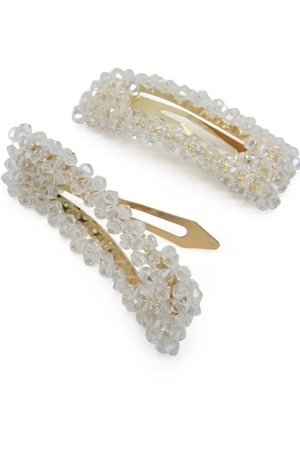 Morgan & Taylor Lorenza Hair Clip Set | Crystal