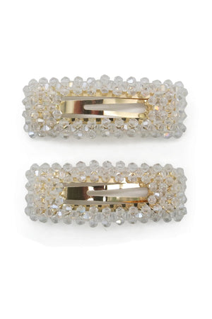 Morgan & Taylor Lorenza Hair Clip Set | Crystal