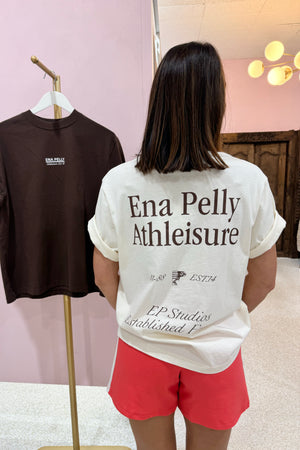 Ena Pelly Leisure Studios Tee | Ecru